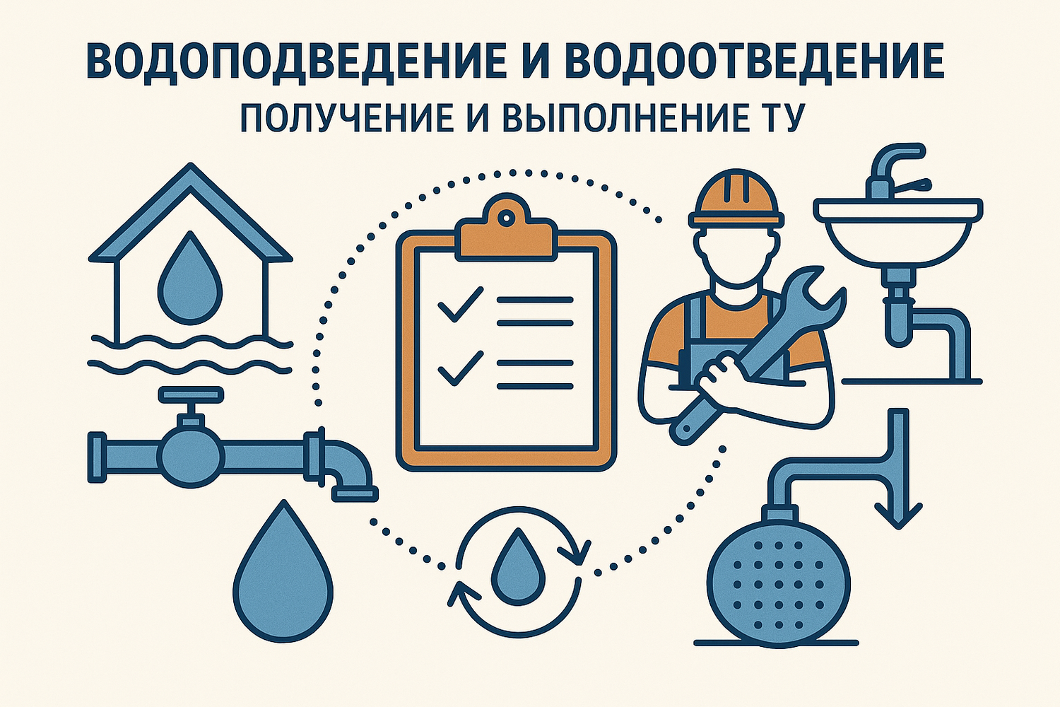 <span style="font-weight: bold;">Водоподведение и водоотведение</span>