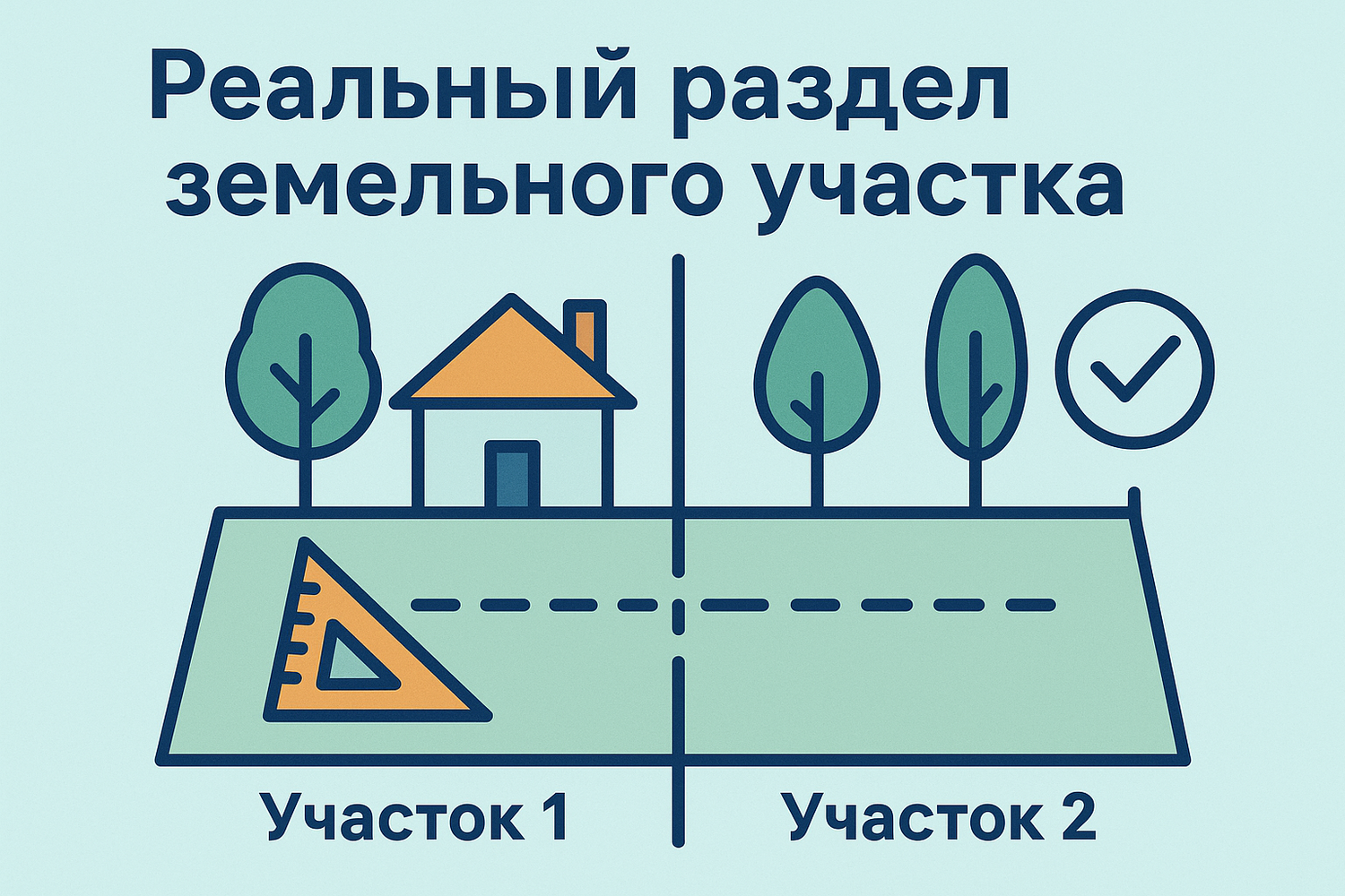 <span style="font-weight: bold;">Реальный радел земельного участка</span>